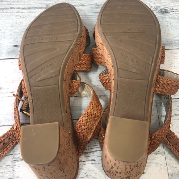 Dana Buchman 3” Cork Heel Sandals 8.5 - Picture 7 of 12